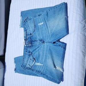 !it jeans, distressed ankle crop